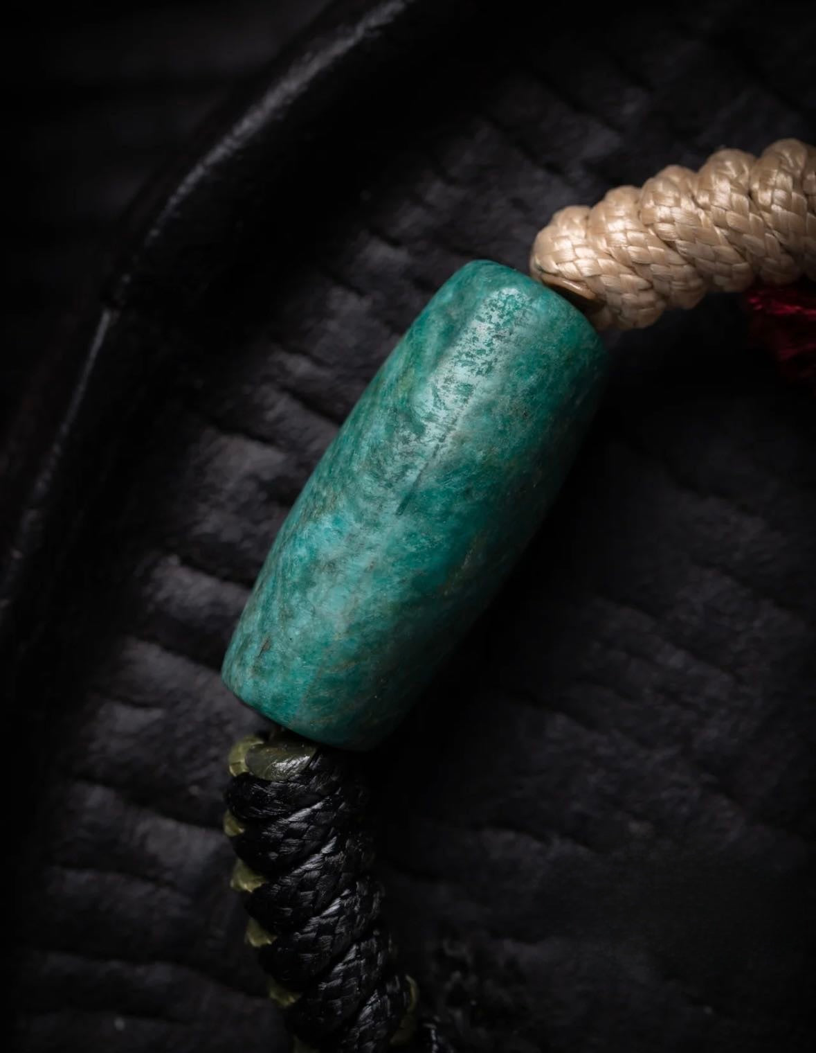 Tibetan Handwoven Amazonite Bracelet for Men