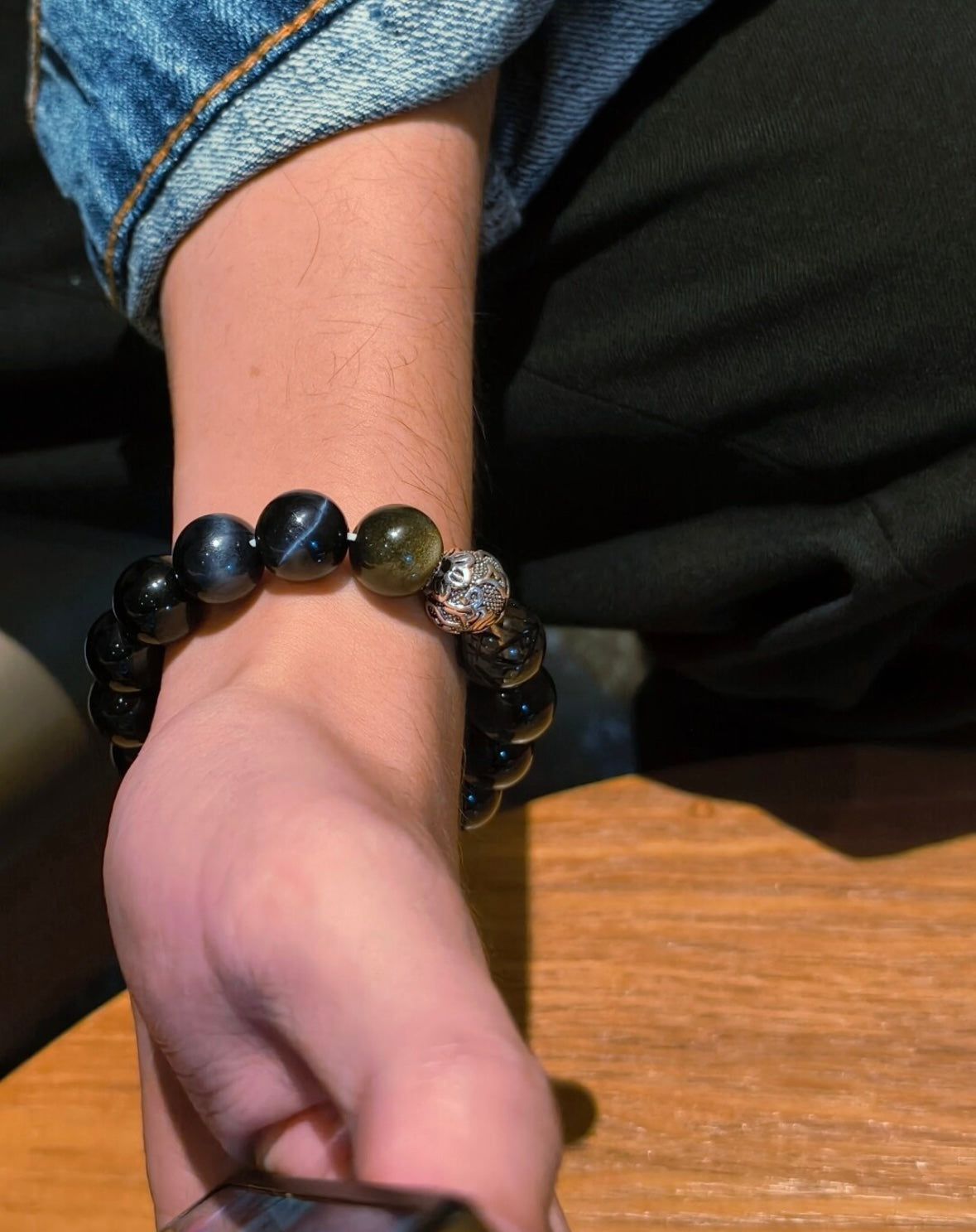 Wealth & Energy Tiger’s Eye(12mm) Men’s Bracelet for Career Success