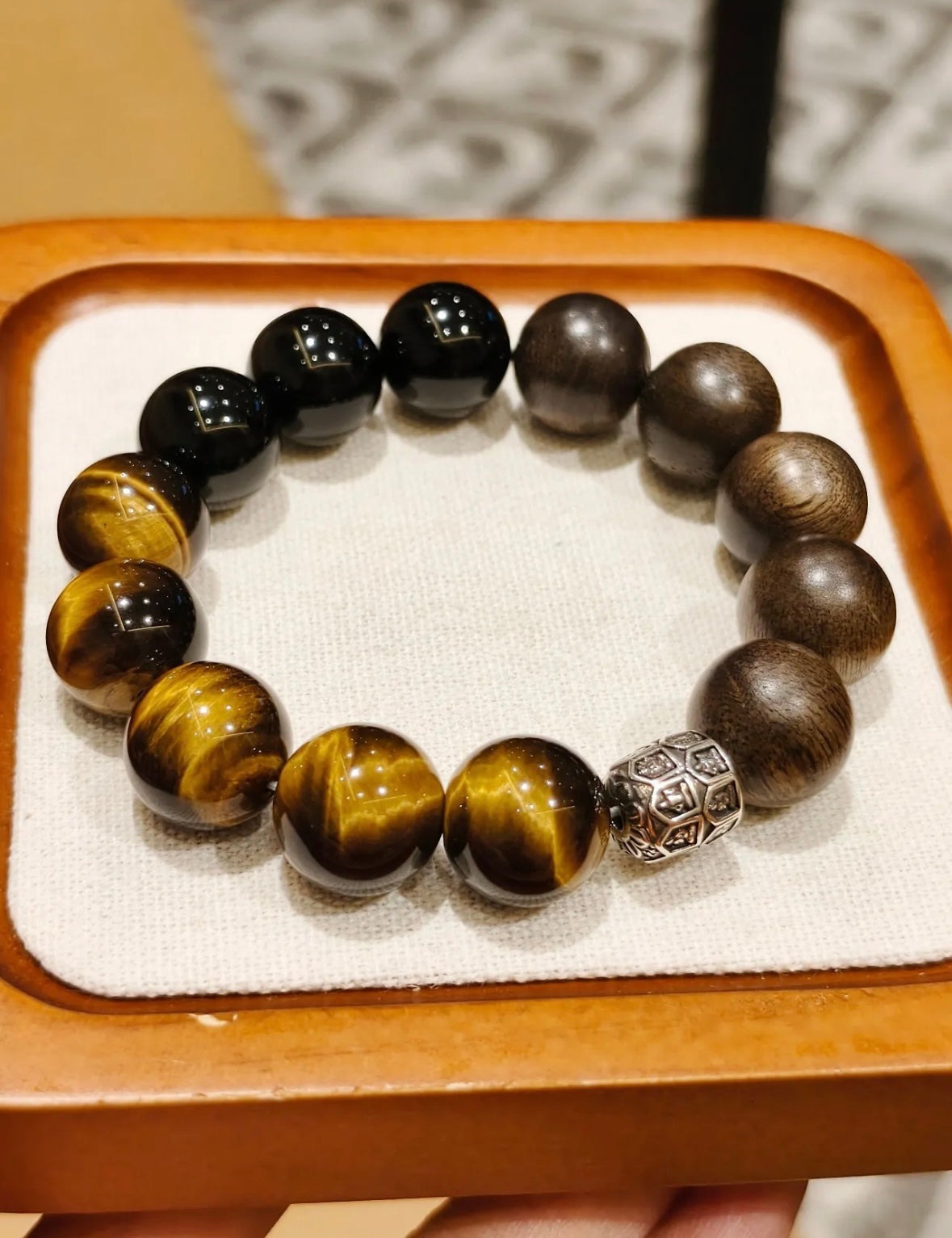 Wealth & Protective Tiger’s Eye(14mm) Men’s Bracelet