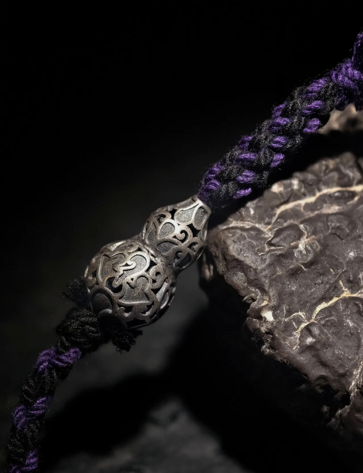 Peace & Clarity Tibetan Purple Charoite Pendant Necklace