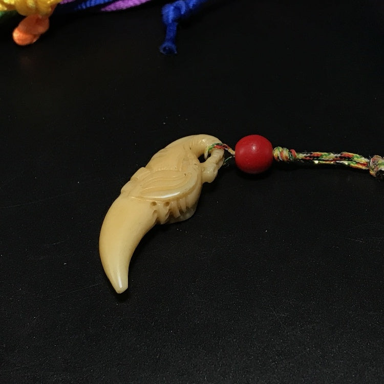 Tibetan Yak Bone Pendant Necklace(40.5mm)
