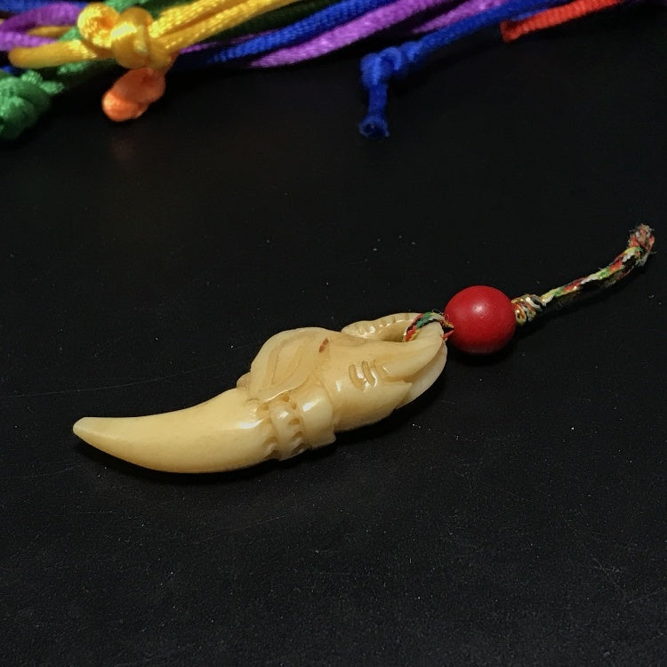 Tibetan Yak Bone Pendant Necklace(40.5mm)