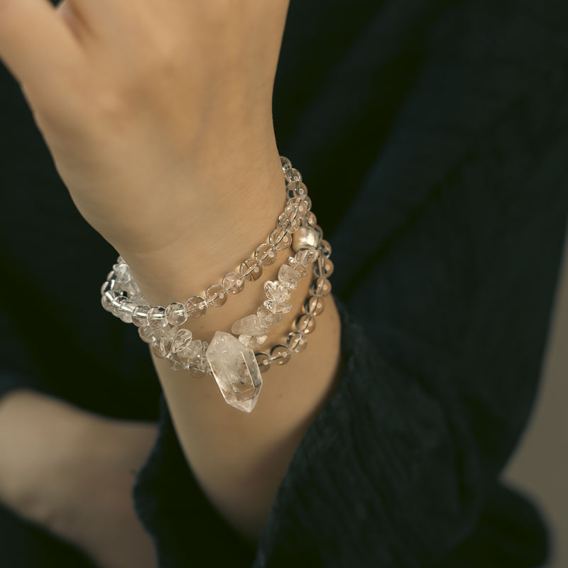 Tibetan Crystal Quartz Healing Bracelet