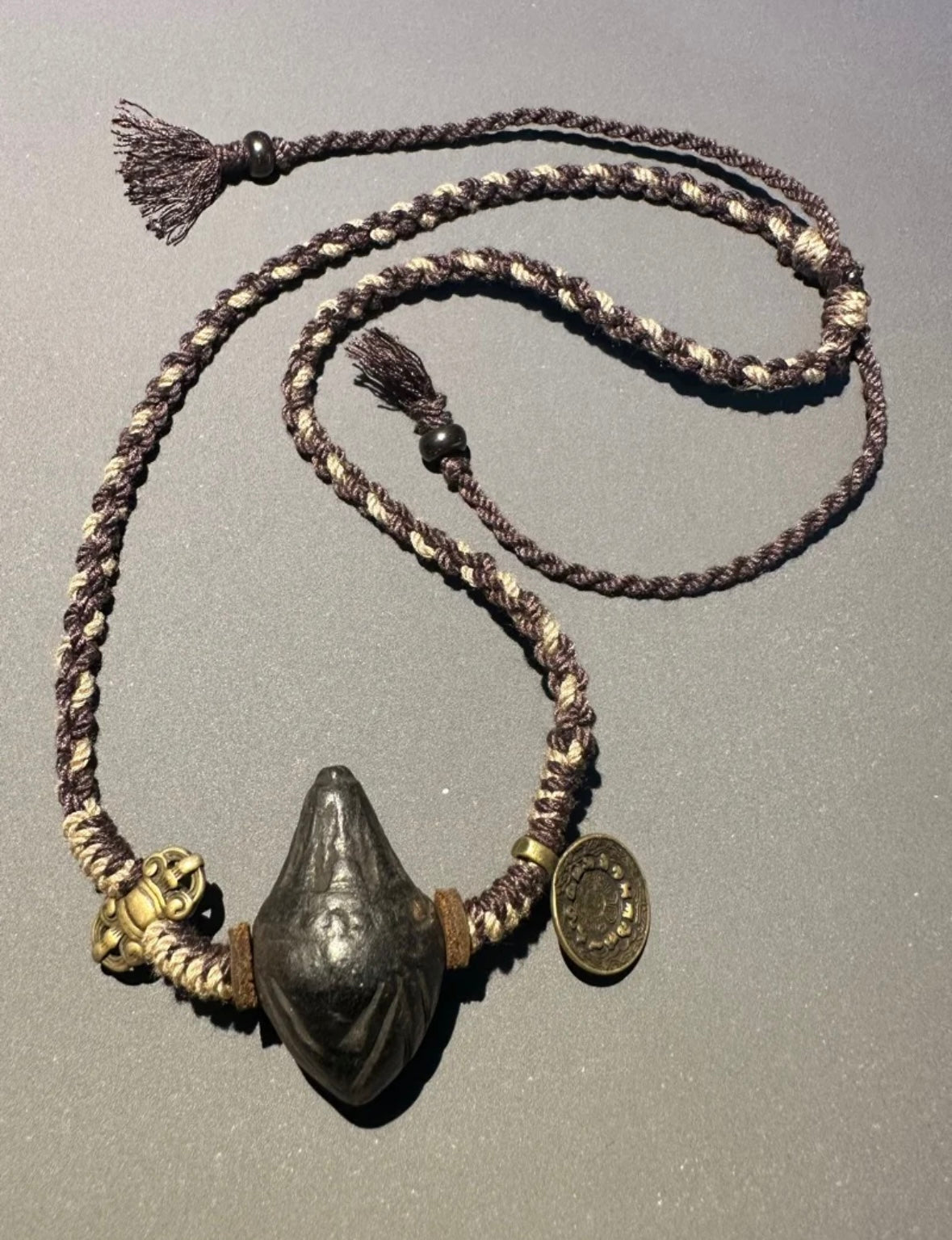 Tibetan Tsatsa Amulet Necklace: Sacred Protection in Every Thread