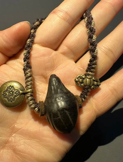 Tibetan Tsatsa Amulet Necklace: Sacred Protection in Every Thread