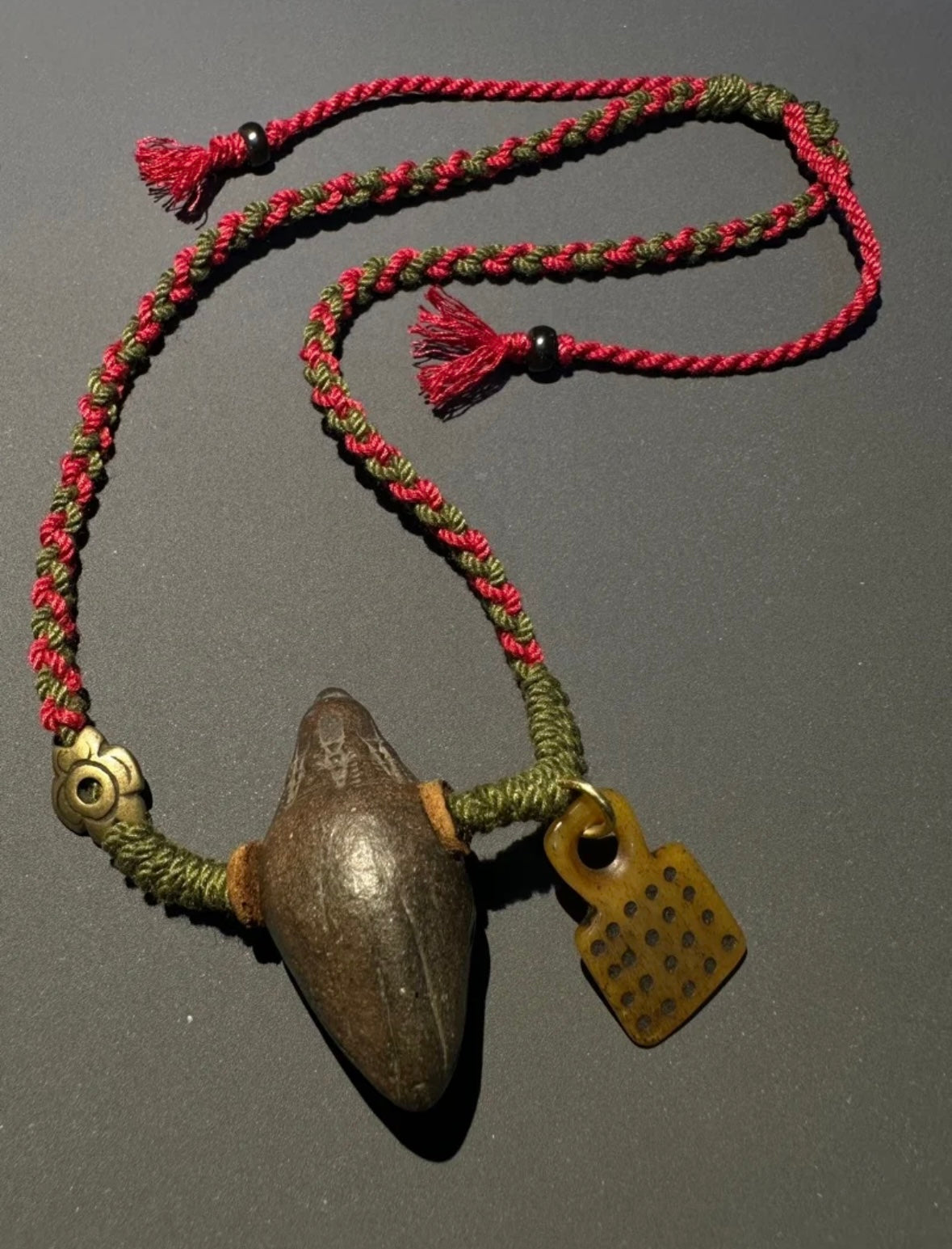 Tibetan Nyangla Tsatsa Amulet Necklace: Sacred Shield of the Himalayas