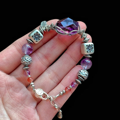 Unique Tibetan-Inspired Seven Super Crystal Bracelet