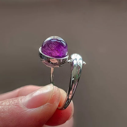 Amethyst Dolphin Ring: A Sacred Fusion of Tibetan Energy & Oceanic Healing