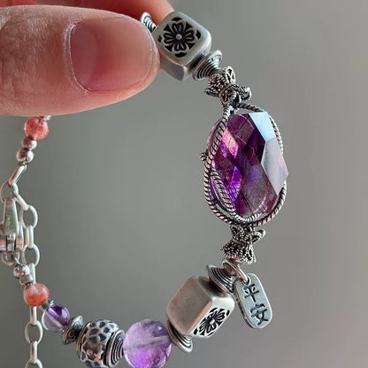 Unique Tibetan-Inspired Seven Super Crystal Bracelet