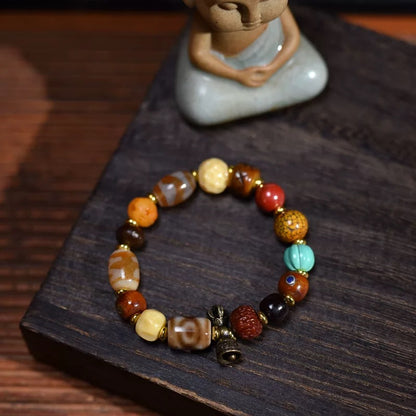 Tibetan Sacred Multi-Gem Mala Bracelet Ⅰ