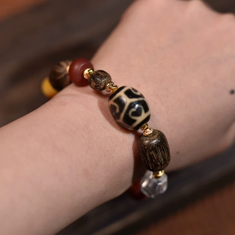 Tibetan Sacred Multi-Gem Mala Bracelet Ⅱ