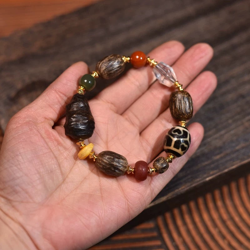 Tibetan Sacred Multi-Gem Mala Bracelet Ⅱ