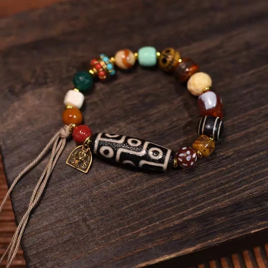 Tibetan Sacred Multi-Gem Mala Bracelet Ⅲ