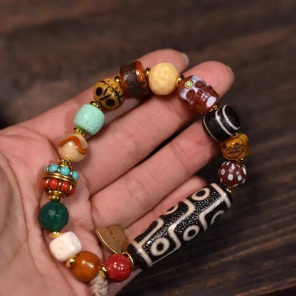 Tibetan Sacred Multi-Gem Mala Bracelet Ⅲ