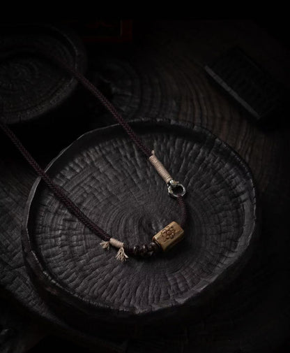 Protective Energy Tibetan Braided  Nomadic Essence  Necklace