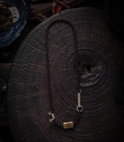 Protective Energy Tibetan Braided  Nomadic Essence  Necklace