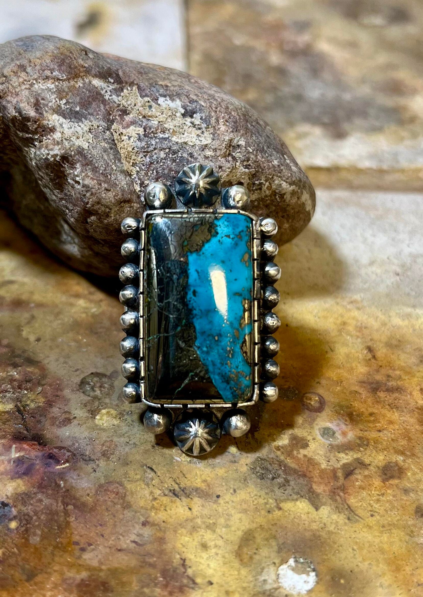 Avalanche of Soul: Turquoise & 925 Silver Statement Ring