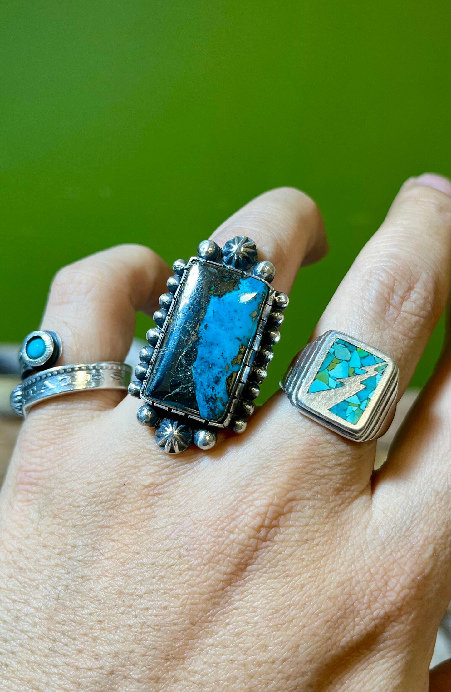 Avalanche of Soul: Turquoise & 925 Silver Statement Ring