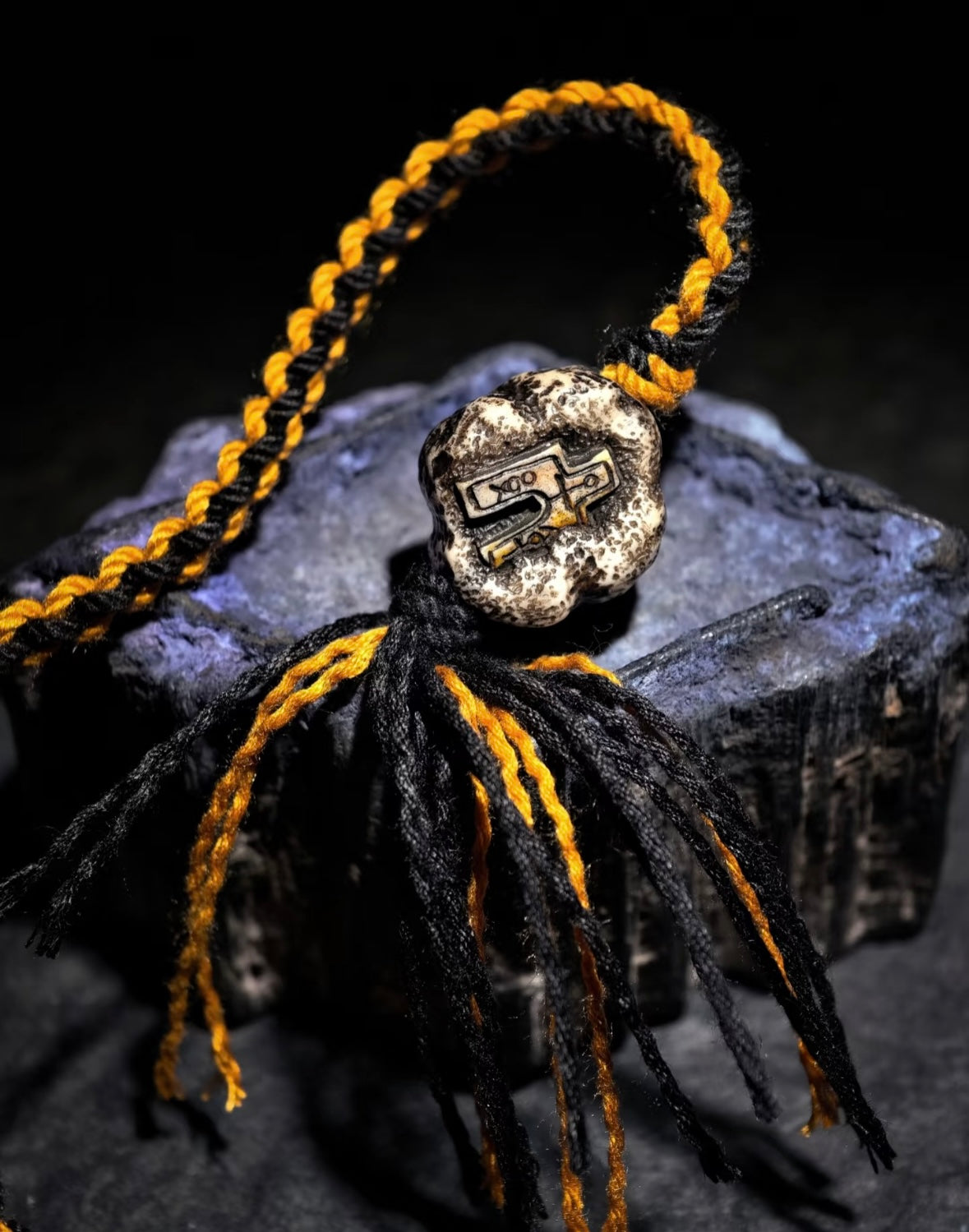 Tibetan Wealth Guardian Beast Braided Necklace