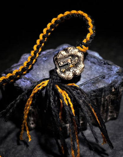 Tibetan Wealth Guardian Beast Braided Necklace