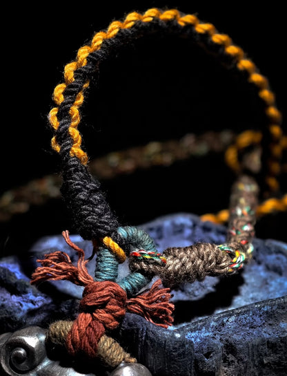 Tibetan Wealth Guardian Beast Braided Necklace