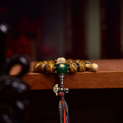 Tibetan Yak Bone Wealth Bracelet for Men