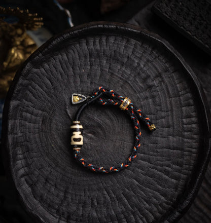 Tibetan Dzi Bead & Buddha Blessing Bracelet