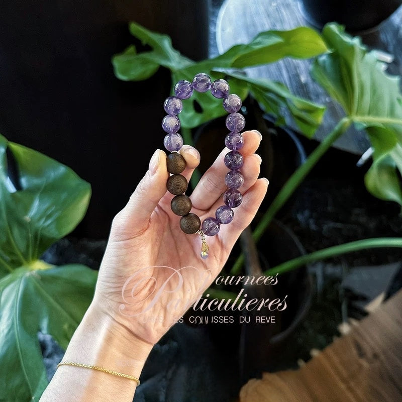 Super Seven Crystal & Agarwood Beads Healing Bracelet