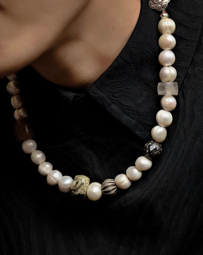 Spiritual & Energy Tibetan handmade antique pearl necklace