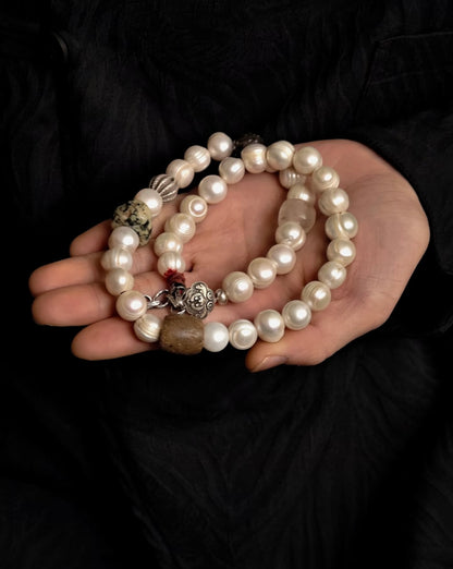Spiritual & Energy Tibetan handmade antique pearl necklace