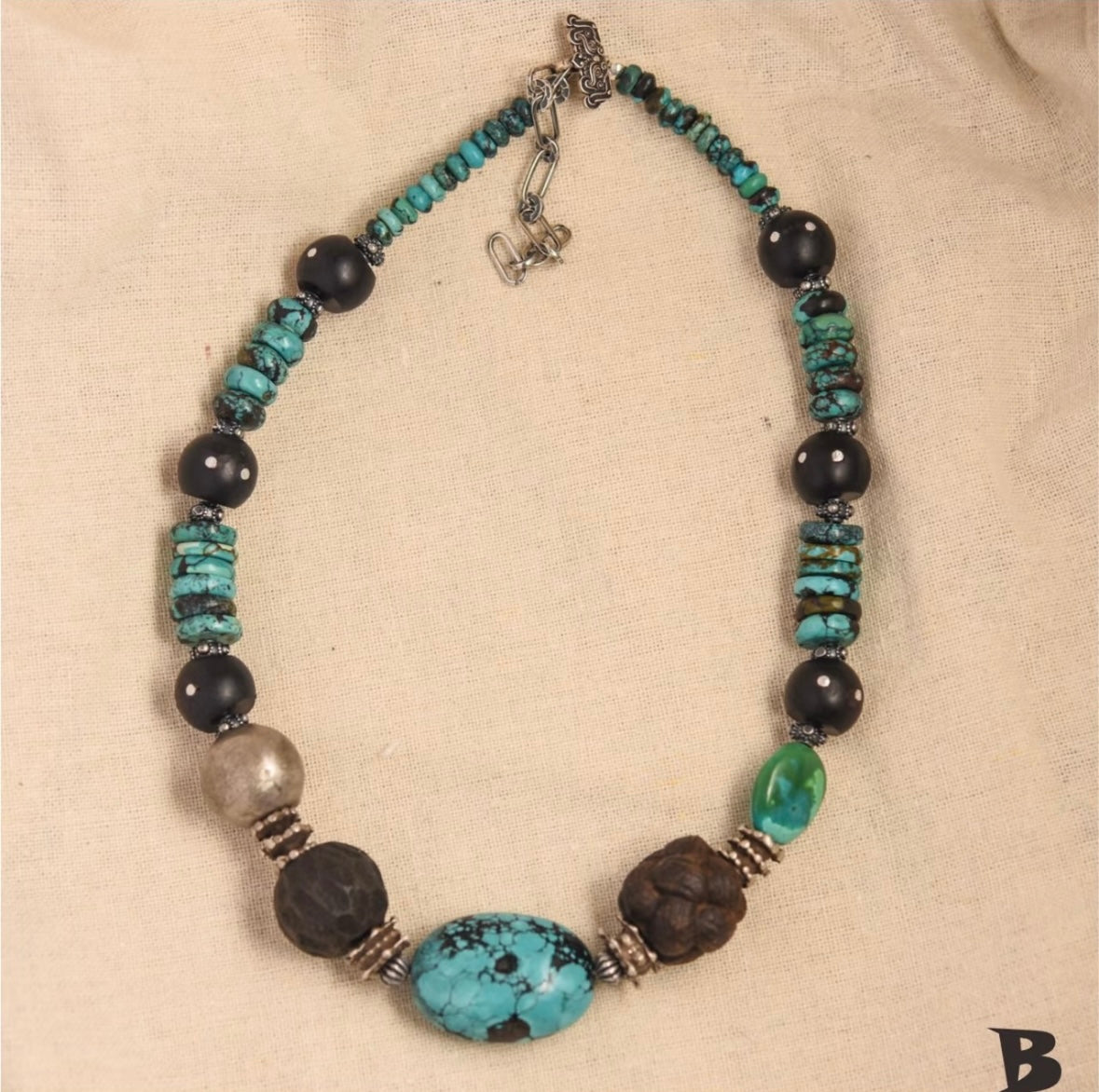 Handmade Tibetan Raw Turquoise Necklace