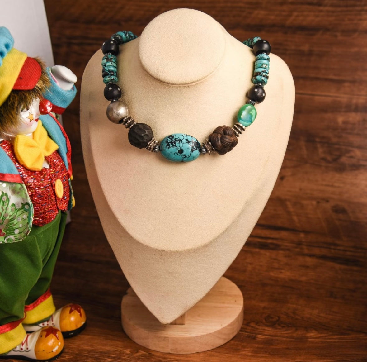 Handmade Tibetan Raw Turquoise Necklace