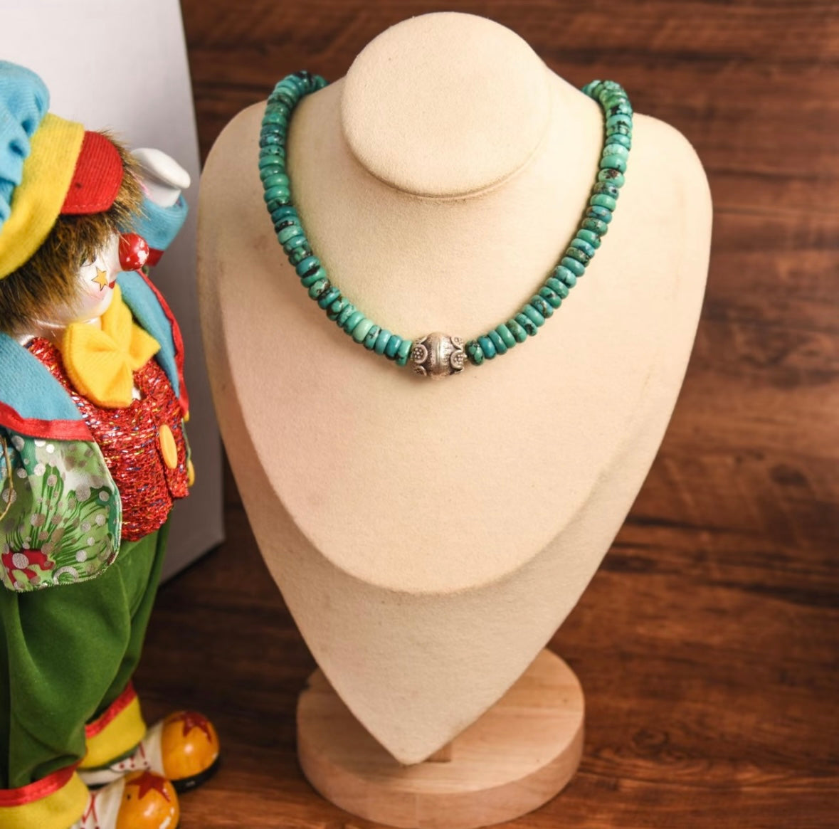 Handmade Tibetan Raw Turquoise Necklace