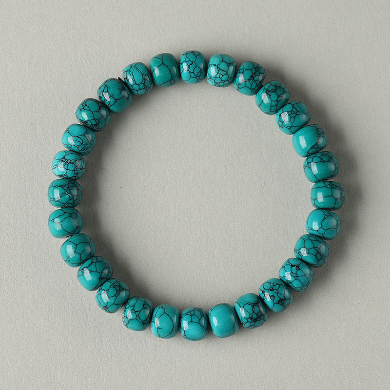 Tibetan Turquoise Bracelet (10mm)