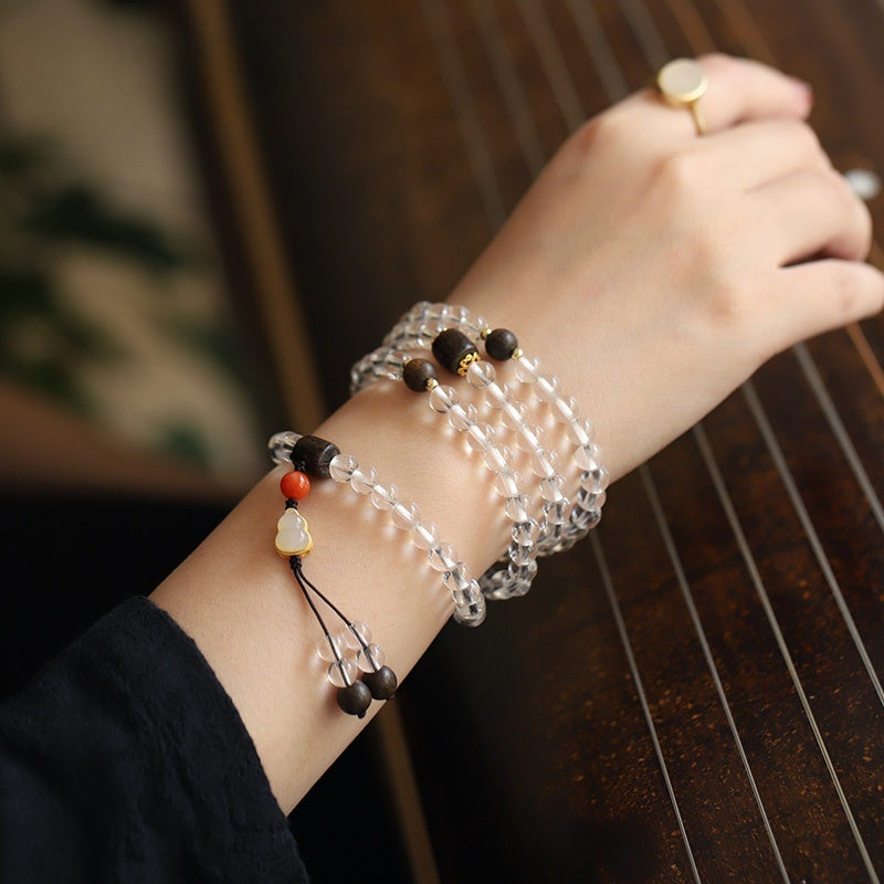 Tibetan 108 Energy Mala Quartz Bracelet