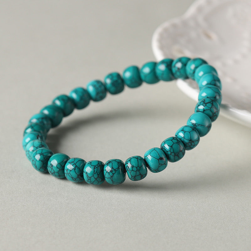 Tibetan Turquoise Bracelet (10mm)