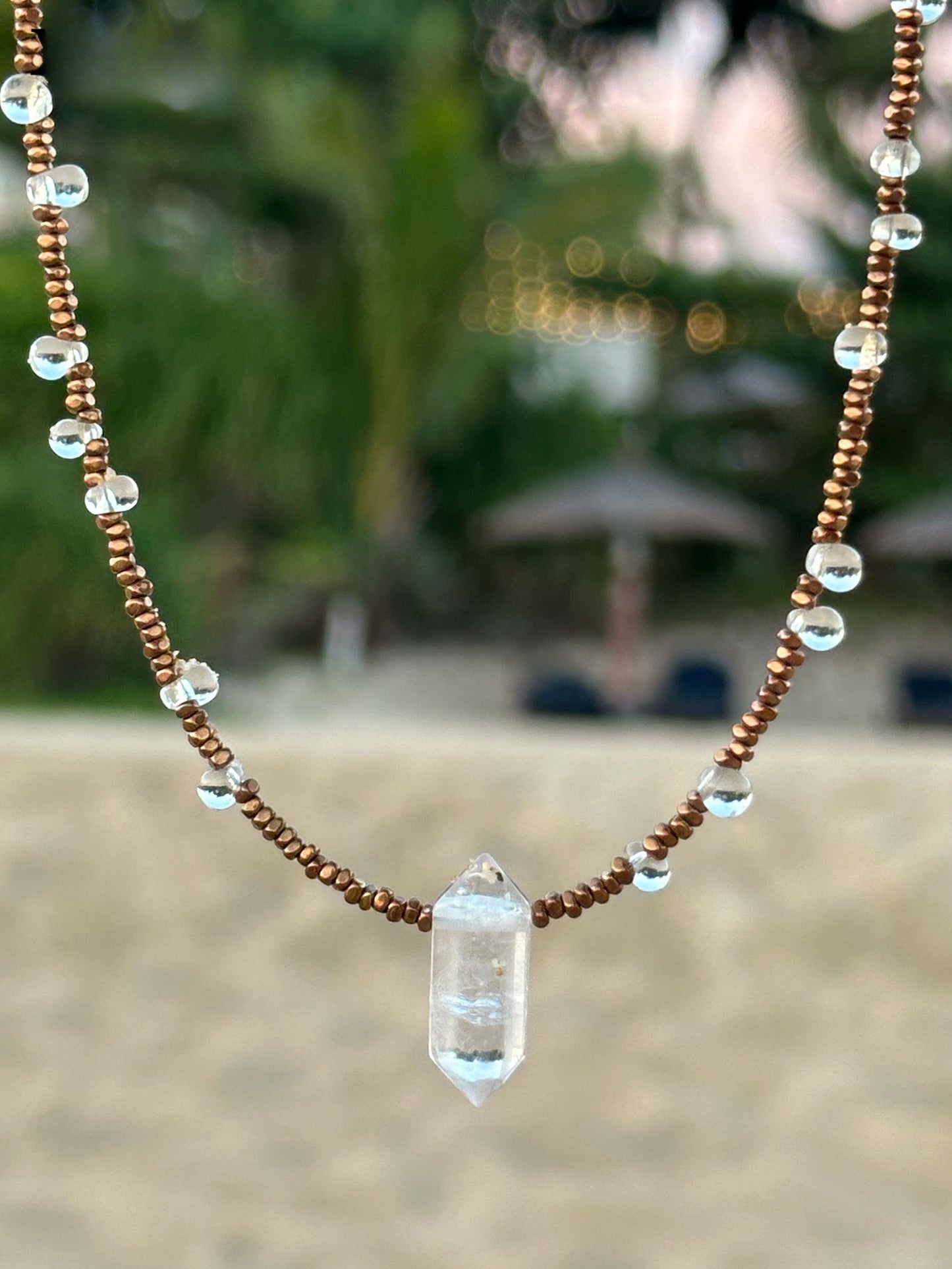 Himalayan Harmony Crystal Quartz Necklace