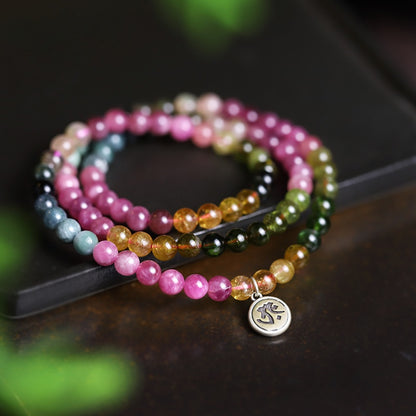 Balance & Positive Rainbow Tourmaline Bracelet