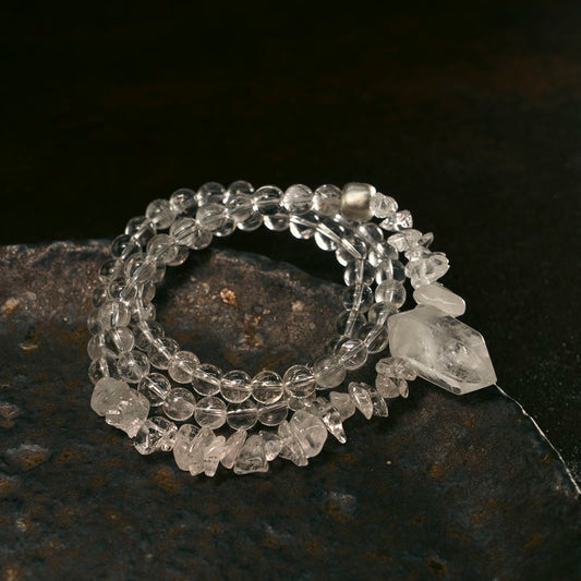 Tibetan Crystal Quartz Healing Bracelet