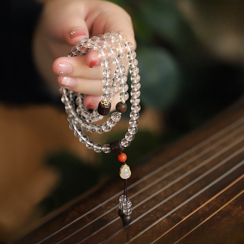 Tibetan 108 Energy Mala Quartz Bracelet